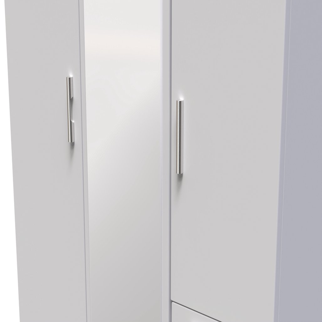Knightsbridge Mirrored 2 Door 3 Door Wardrobe