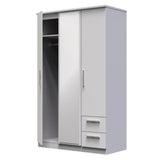 Knightsbridge Mirrored 2 Door 3 Door Wardrobe