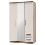 Knightsbridge Mirrored 2 Door 3 Door Wardrobe