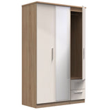 Knightsbridge Mirrored 2 Door 3 Door Wardrobe
