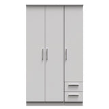 Knightsbridge Tall 2 Drawer 3 Door Triple Wardrobe