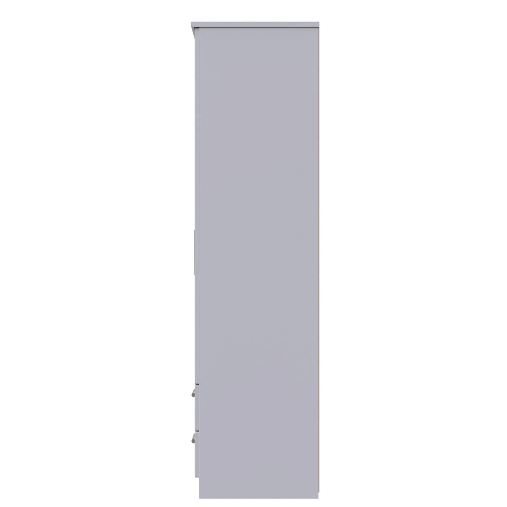 Knightsbridge Tall 2 Drawer 3 Door Triple Wardrobe