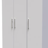 Knightsbridge Tall 2 Drawer 3 Door Triple Wardrobe