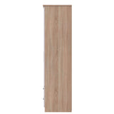Knightsbridge Tall 2 Drawer 3 Door Triple Wardrobe