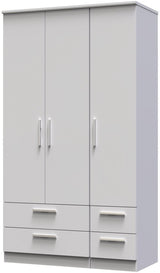 Knightsbridge Tall 4 Drawer 3 Door Triple Wardrobe