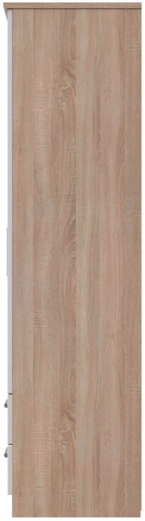 Knightsbridge Tall 4 Drawer 3 Door Triple Wardrobe