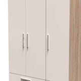 Knightsbridge Tall 4 Drawer 3 Door Triple Wardrobe