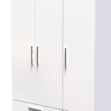 Knightsbridge Tall 4 Drawer 3 Door Triple Wardrobe