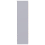 Knightsbridge Tall Mirrored 4 Drawer 3 Door Triple Wardrobe
