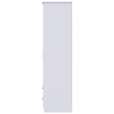 Knightsbridge Tall Mirrored 4 Drawer 3 Door Triple Wardrobe