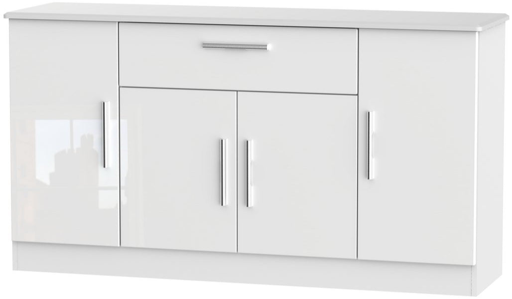 Knightsbridge Wide 4 Door 1 Drawer Sideboard