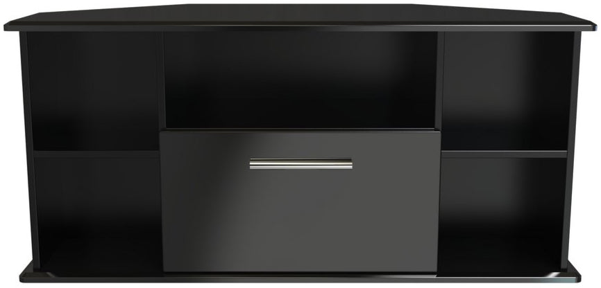 Knightsbridge 1 Drawer Corner TV Unit with Open Shelving