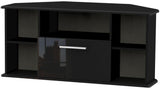 Knightsbridge 1 Drawer Corner TV Unit with Open Shelving