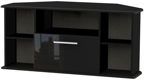 Knightsbridge 1 Drawer Corner TV Unit with Open Shelving