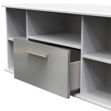 Knightsbridge 1 Drawer Corner TV Unit with Open Shelving