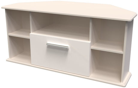 Knightsbridge 1 Drawer Corner TV Unit with Open Shelving