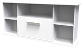Knightsbridge 1 Drawer Corner TV Unit with Open Shelving
