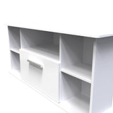 Knightsbridge 1 Drawer Corner TV Unit with Open Shelving