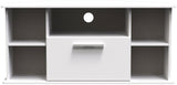 Knightsbridge 1 Drawer Corner TV Unit with Open Shelving
