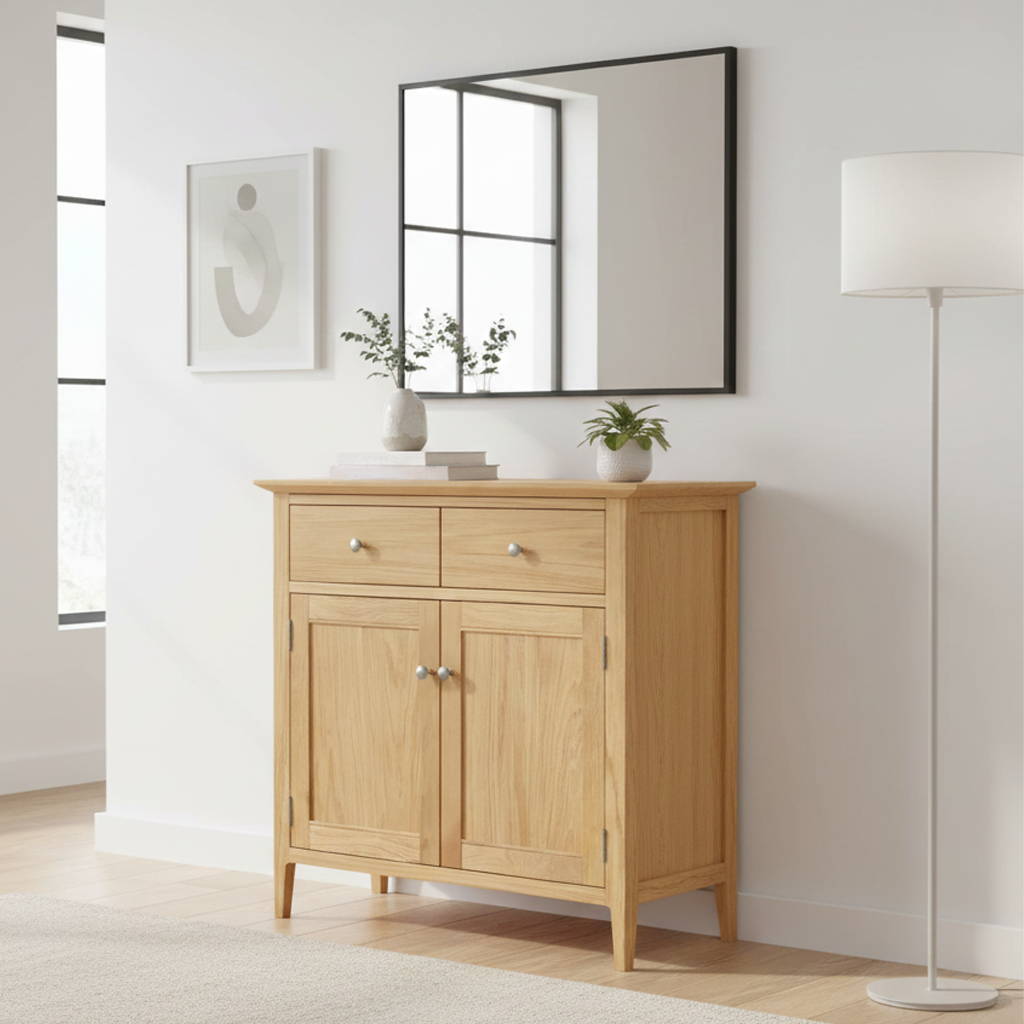 Saxon 2 Door 2 Drawer Small Sideboard