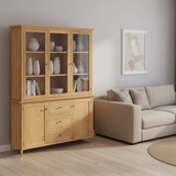 Saxon 5 Door 3 Drawer Display Cabinet