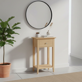 Saxon 1 Drawer Open Shelf Hall Table