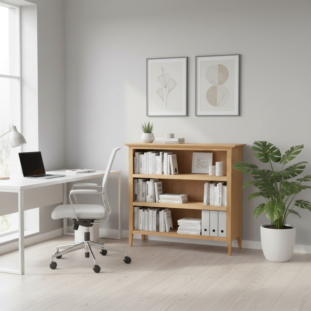 Saxon 3 Shelf Low Bookcase