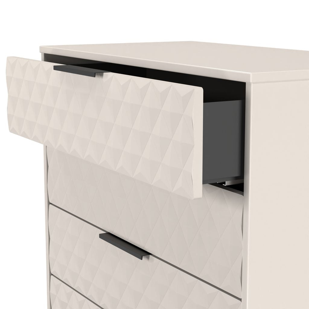 Harlequin 4 Drawer Chest with Black Hairpin Legs