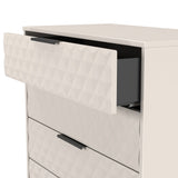 Harlequin 4 Drawer Chest with Black Hairpin Legs