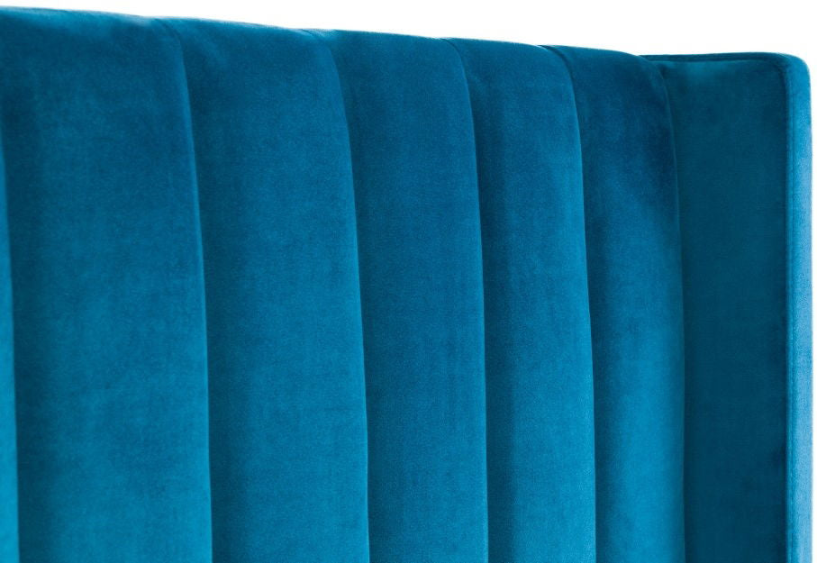 Langham Scalloped Headboard Storage Bed Frame
