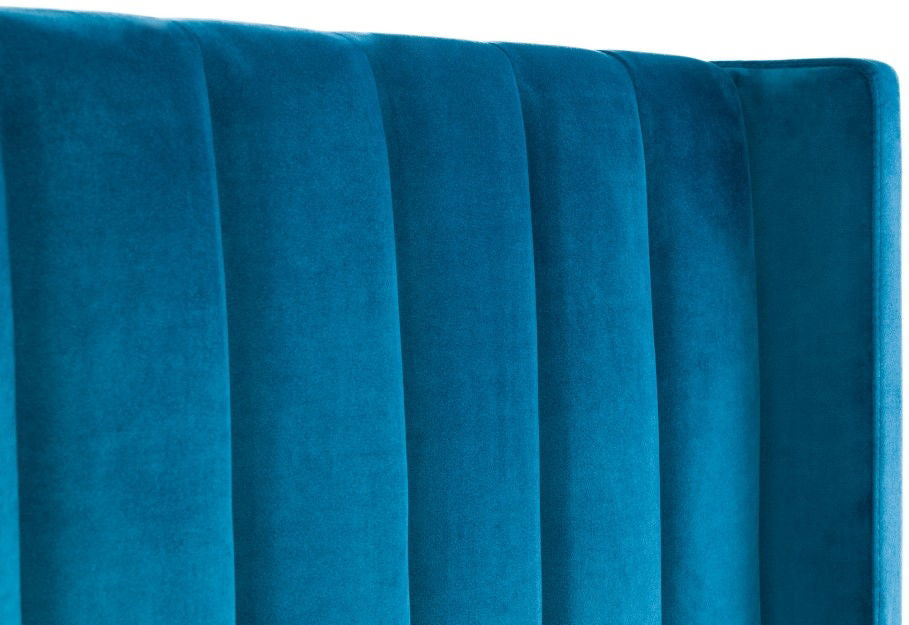 Langham Scalloped Headboard Storage Bed Frame