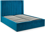 Langham Scalloped Headboard Storage Bed Frame