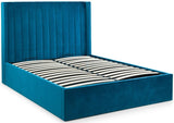 Langham Scalloped Headboard Storage Bed Frame