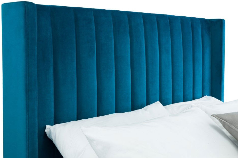 Langham Scalloped Headboard Storage Bed Frame