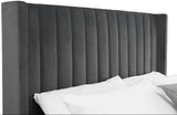 Langham Scalloped Headboard Storage Bed Frame
