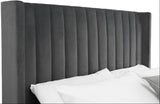 Langham Scalloped Headboard Storage Bed Frame