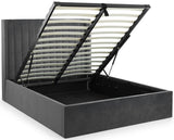 Langham Scalloped Headboard Storage Bed Frame