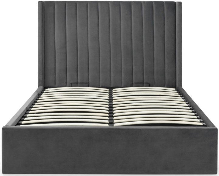 Langham Scalloped Headboard Storage Bed Frame