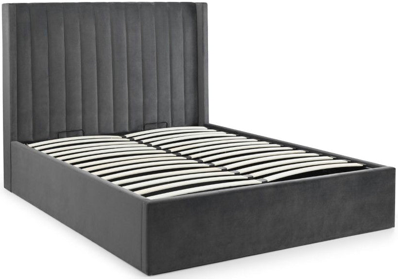 Langham Scalloped Headboard Storage Bed Frame