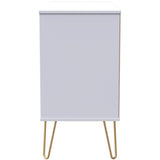 Linear 3 Drawer Open Shelf TV Unit with Gold Hairpin Legs
