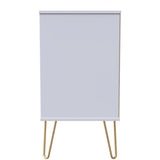 Linear 3 Drawer Open Shelf TV Unit with Gold Hairpin Legs