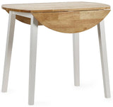 Linwood Round Dropleaf Extendable Dining Table
