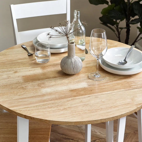 Linwood Round Dropleaf Extendable Dining Table