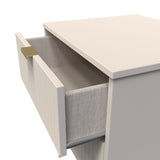 Linear 2 Drawer Bedside Cabinet with Hairpin Legs