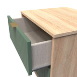 Linear 2 Drawer Bedside Cabinet with Hairpin Legs