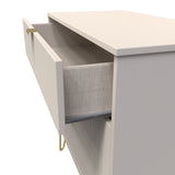 Linear 3 Drawer Chest with Gold Hairpin Legs