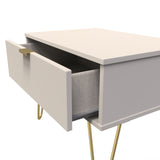 Linear 1 Drawer Midi Chest with Gold Hairpin Legs