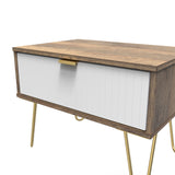 Linear 1 Drawer Midi Chest with Gold Hairpin Legs