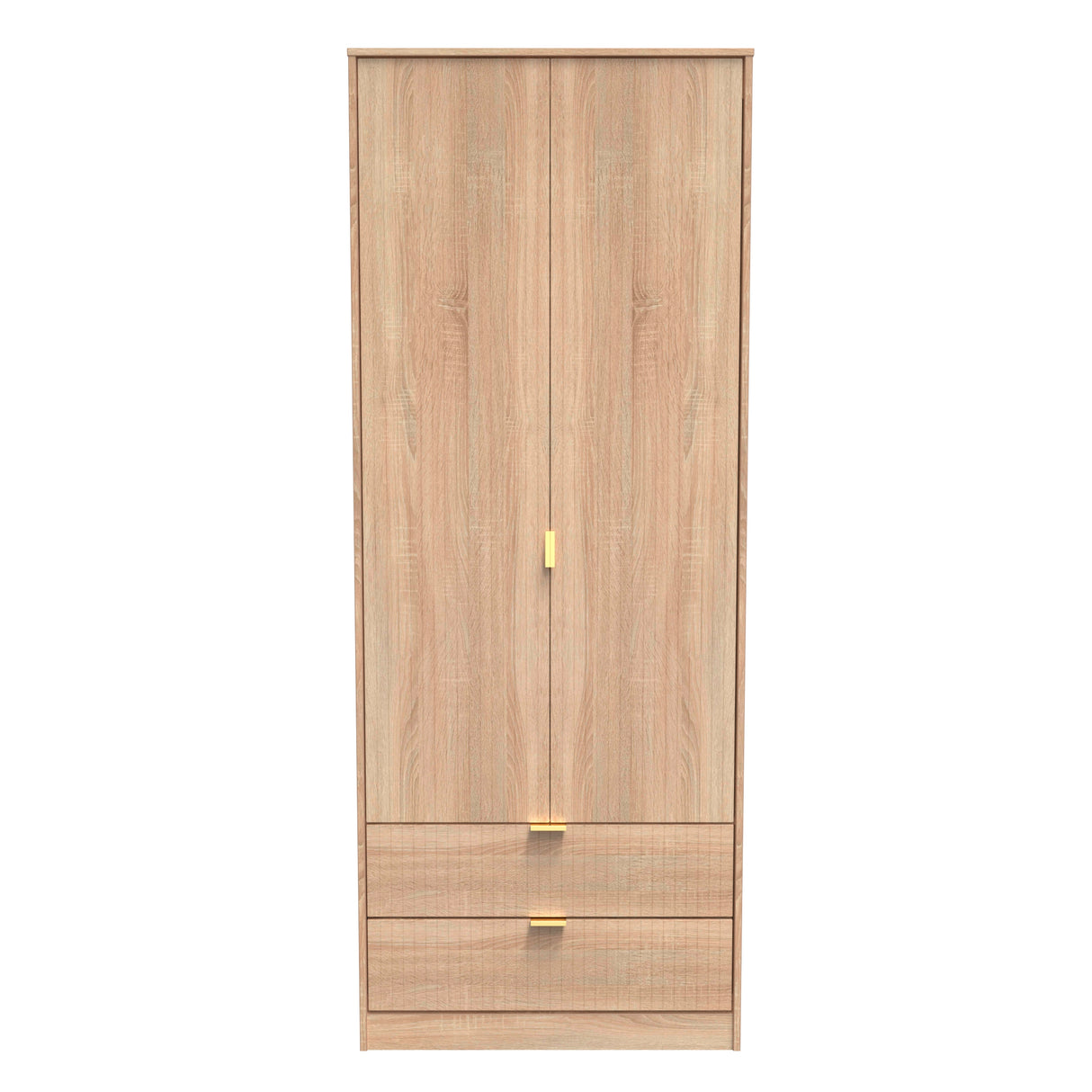 Linear 2 Door 2 Drawer Wardrobe