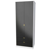 Linear 2 Door 2 Drawer Wardrobe